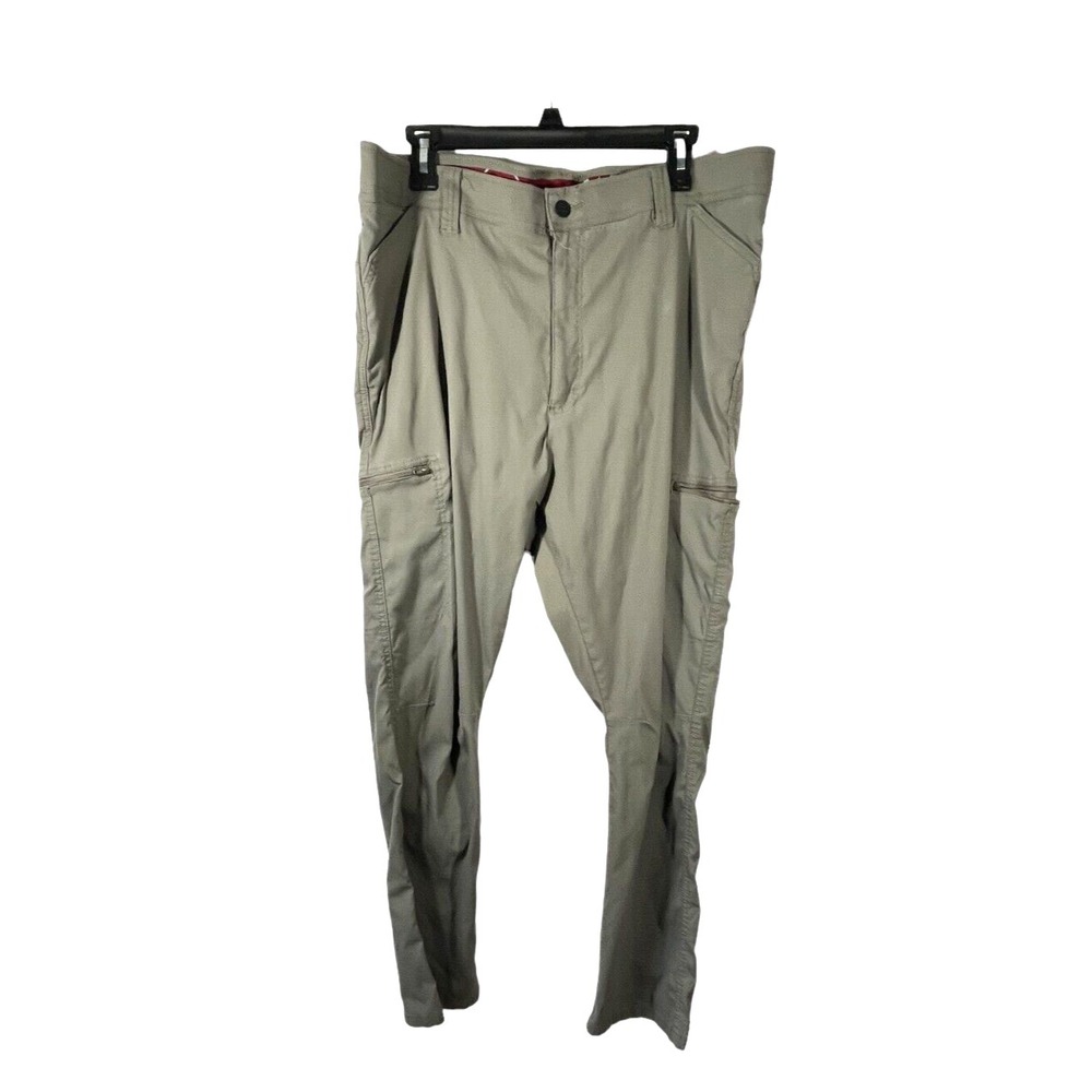 Wrangler Pants Men's 40x30 Gray Performance Cargo Nylon Stretch Outdoor Hiking